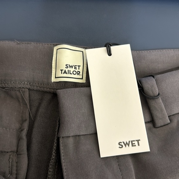 Swet Tailor Everyday Chino Short Men's 30‎ Gray Stretch New Comfort Classic - Picture 5 of 11